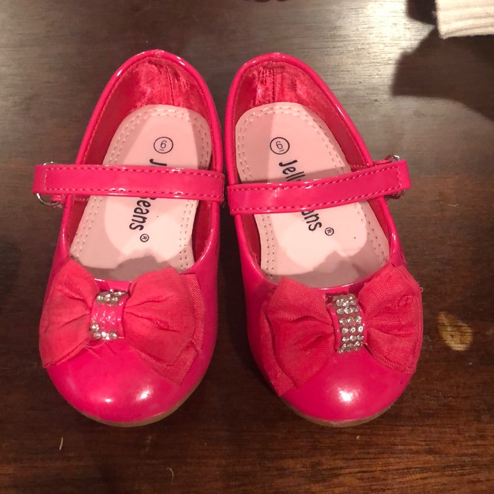 Jelly Beans Pink Kids Shoes with Bow